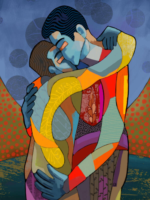 ;ove hug by the lake by FBS