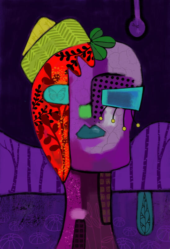 ginger in the forest