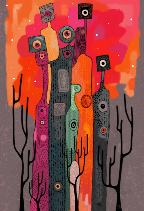 echoes from the forest by Fabriziobeyindstudio