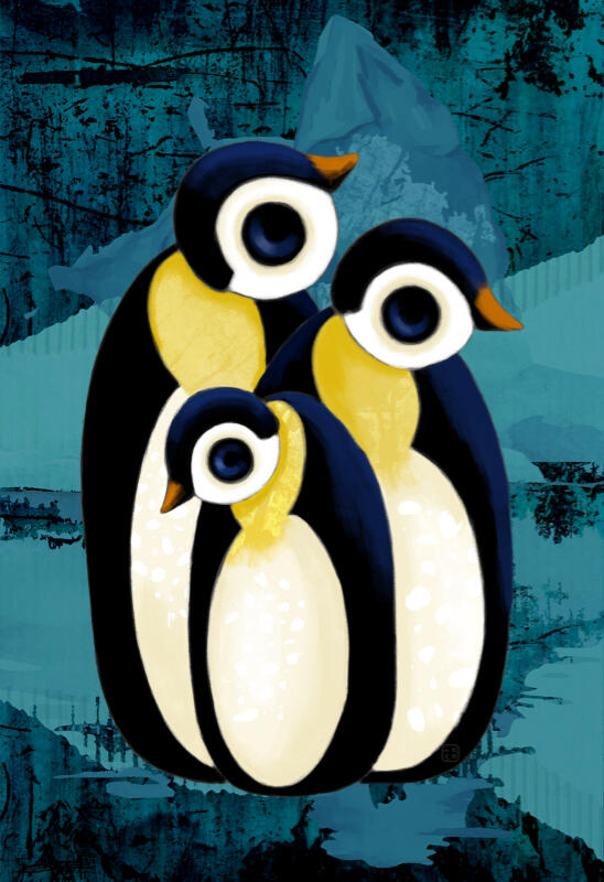 three penguins by Fabrizio beyond studio