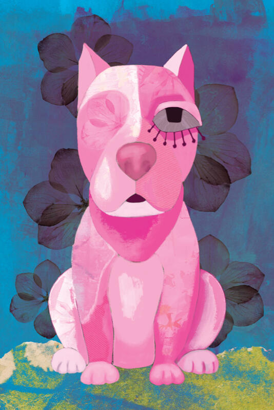 doggo with flowers by Fabriziobeyondstudio