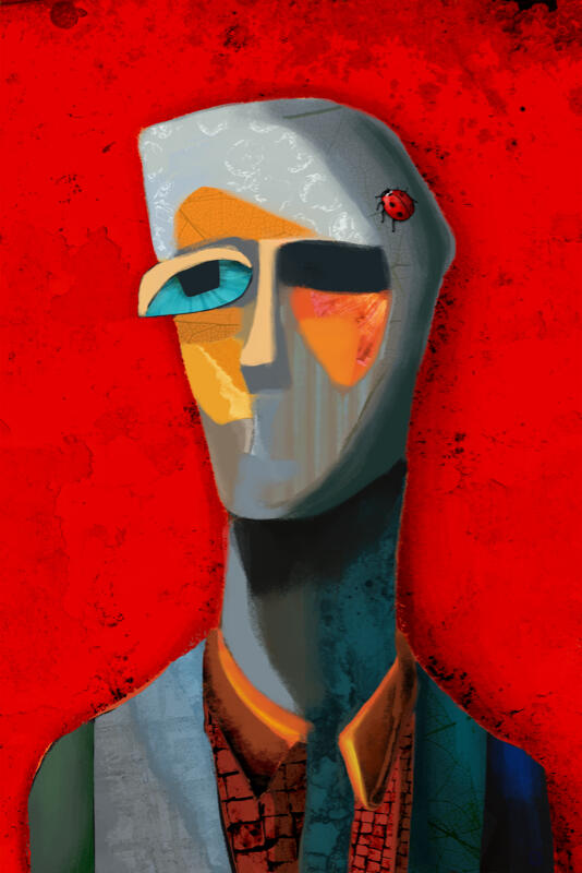 Man with ladybug by Fabriziobeyondstudio